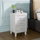 Modern Nightstand with 3 Drawers for Bedroom Living Room by LJGDeals