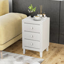 Modern Nightstand with 3 Drawers for Bedroom Living Room by LJGDeals