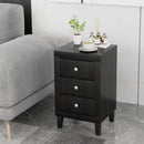 Modern Nightstand with 3 Drawers for Bedroom Living Room by LJGDeals