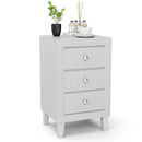 Modern Nightstand with 3 Drawers for Bedroom Living Room by LJGDeals