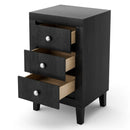 Modern Nightstand with 3 Drawers for Bedroom Living Room by LJGDeals