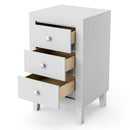 Modern Nightstand with 3 Drawers for Bedroom Living Room by LJGDeals