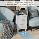 Modern Nightstand with 3 Drawers for Bedroom Living Room by LJGDeals