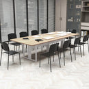 Modern Plastic Dining Chair Set of 2 with Metal Legs and Curved Back by LJGDeals