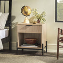 Paris Modern Scandinavian Reeded Nightstand