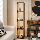 64 Inches Floor Lamp with 3-Level Dimmable LED Bulbs and Rotatable LED Poles-Black by LJGDeals