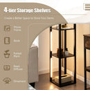 64 Inches Floor Lamp with 3-Level Dimmable LED Bulbs and Rotatable LED Poles-Black by LJGDeals