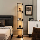 64 Inches Floor Lamp with 3-Level Dimmable LED Bulbs and Rotatable LED Poles-Black by LJGDeals