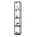 64 Inches Floor Lamp with 3-Level Dimmable LED Bulbs and Rotatable LED Poles-Walnut by LJGDeals