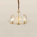 Modern Shell Glass Chandelier