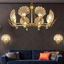 Modern Shell Glass Chandelier