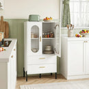 Modern Sideboard Buffet Cabinet with Fluted Doors by LJGDeals