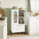 Modern Sideboard Buffet Cabinet with Fluted Doors
