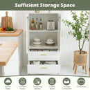Modern Sideboard Buffet Cabinet with Fluted Doors by LJGDeals