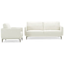 Modern Sofa Couch with Solid Metal Legs and Removable Backrest Cushion-Gray by DirectDeals