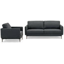 Modern Sofa Couch with Solid Metal Legs and Removable Backrest Cushion-Gray by LJGDeals