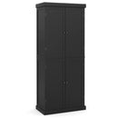 72.5 Inches Tall Buffet Cabinet with 6-Tier Shelves and 4 Doors by LJGDeals