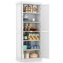 72.5 Inches Tall Buffet Cabinet with 6-Tier Shelves and 4 Doors by DirectDeals