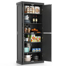 72.5 Inches Tall Buffet Cabinet with 6-Tier Shelves and 4 Doors by LJGDeals