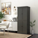72.5 Inches Tall Buffet Cabinet with 6-Tier Shelves and 4 Doors by LJGDeals