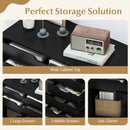 Modern Vertical 5-Drawer Mobile Chest with Door 5 Casters by LJGDeals