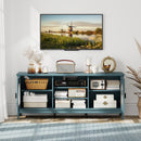 Modern Vintage TV Cabinet with Adjustable Shelves and 2 Cable Holes for TVs up to 65 Inches by DirectDeals