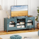 Modern Vintage TV Cabinet with Adjustable Shelves and 2 Cable Holes for TVs up to 65 Inches by DirectDeals