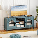 Modern Vintage TV Cabinet with Adjustable Shelves and 2 Cable Holes for TVs up to 65 Inches by LJGDeals