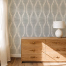 Ogee Sketchy Ovals Wallpaper - Grey & White