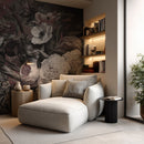 Ophelia Dutch Dark Academia Floral Wallpaper Mural