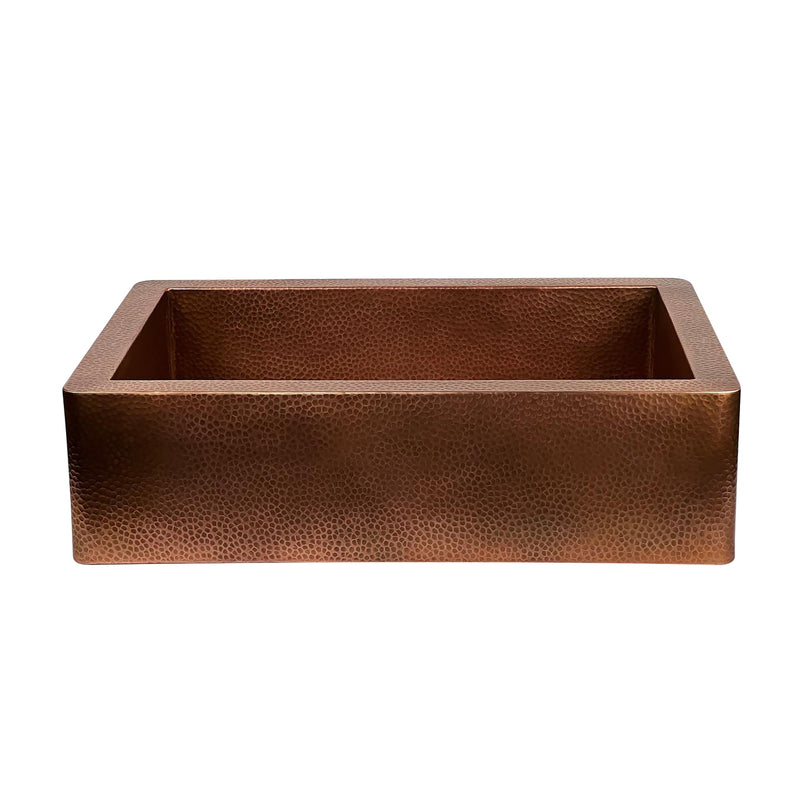 Single Apron Copper Farmhouse Sink -Lona