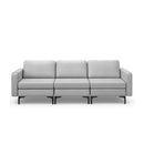 3-Seat Sectional Sofa Couch with Armrest Magazine Pocket and Metal Leg by LJGDeals