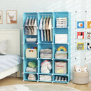 13-Cube Modular Kids Wardrobe with Hanging Rod and Shelves by LJGDeals