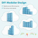13-Cube Modular Kids Wardrobe with Hanging Rod and Shelves