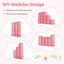 13-Cube Modular Kids Wardrobe with Hanging Rod and Shelves by LJGDeals