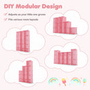13-Cube Modular Kids Wardrobe with Hanging Rod and Shelves