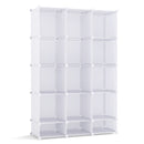 13-Cube Modular Kids Wardrobe with Hanging Rod and Shelves