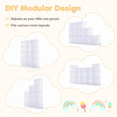 13-Cube Modular Kids Wardrobe with Hanging Rod and Shelves