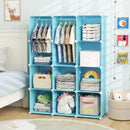 Modular Kids Wardrobe with 10 Cubes & Hanging Rod by LJGDeals