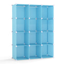Modular Kids Wardrobe with 10 Cubes & Hanging Rod