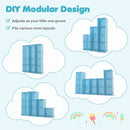 Modular Kids Wardrobe with 10 Cubes & Hanging Rod by DirectDeals