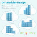 Modular Kids Wardrobe with 10 Cubes & Hanging Rod