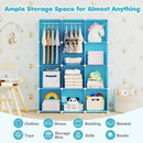 Modular Kids Wardrobe with 10 Cubes & Hanging Rod by DirectDeals