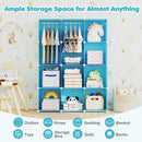 Modular Kids Wardrobe with 10 Cubes & Hanging Rod
