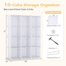Modular Kids Wardrobe with 10 Cubes & Hanging Rod