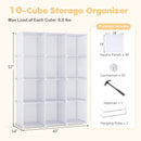 Modular Kids Wardrobe with 10 Cubes & Hanging Rod by LJGDeals