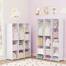 Modular Kids Wardrobe with 10 Cubes & Hanging Rod