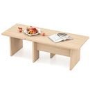 Modular Coffee Table Set of 2 L Shaped Center Tables for Small Space by LJGDeals