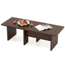 Modular Coffee Table Set of 2 L Shaped Center Tables for Small Space by LJGDeals