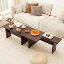 Modular Coffee Table Set of 2 L Shaped Center Tables for Small Space by LJGDeals